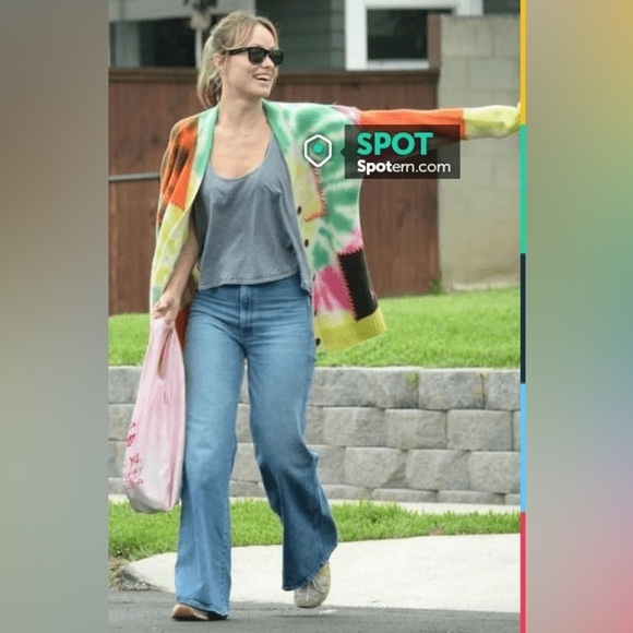 FRAME x Julia Sarr Jamoios Tie Dye Cashmere Cardigan M - Picture 4 of 13